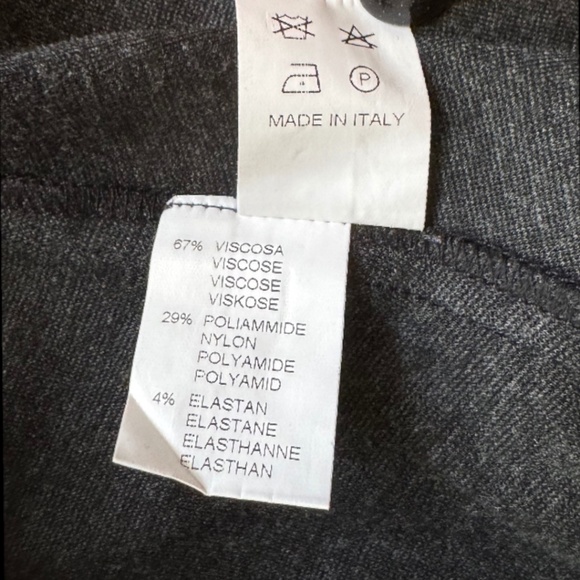 BLAYDE Italy Mixed-Fabric Pinstripe Pants – Size 3 / IT 42 Short - Picture 3 of 11